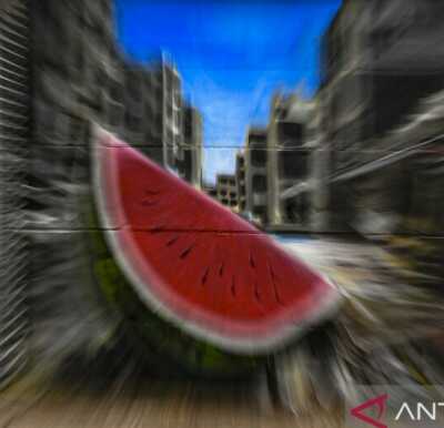 Seniman mural Indonesia dukungan kemerdekaan Palestina